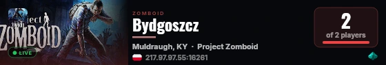 Bydgoszcz live status badge