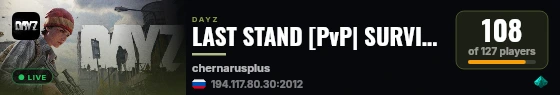 LAST STAND [PvP| SURVIVAL| TEAM| ] live status badge