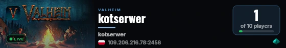 kotserwer live status badge