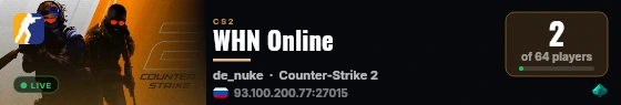 WHN Online live status badge