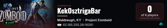 KekOsztrigaBar live status badge