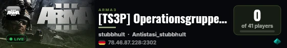 [TS3P] Operationsgruppe Nullpunkt Antistatsi live status badge