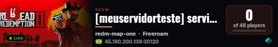 [meuservidorteste] servidor de teste live status badge