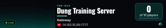 IsleServer live status badge