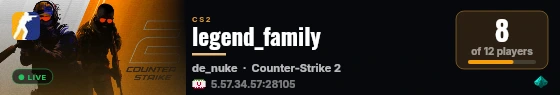 legend_family live status badge