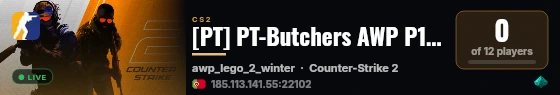 [PT] PT-Butchers AWP P1NO live status badge