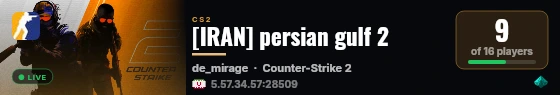 [IRAN] persian gulf 2 live status badge
