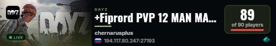+Fiprord PVP 12 MAN MAX|X15LOOT|TRADER|BOATS|HELIS|EVENTS live status badge