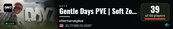Gentle Days PVE | Soft Zombies | Starter Kits | Traders live status badge