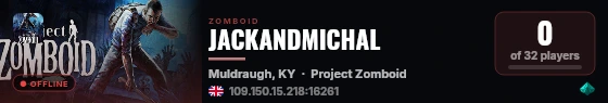 JACKANDMICHAL live status badge