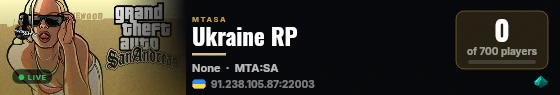 Ukraine RP live status badge