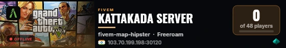 KATTAKADA SERVER live status badge
