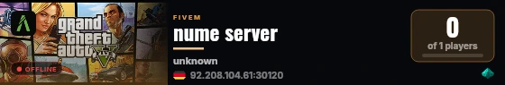 nume server live status badge
