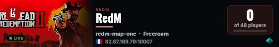 RedM live status badge