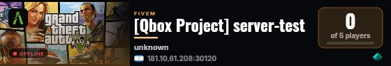 [Qbox Project] server-test live status badge