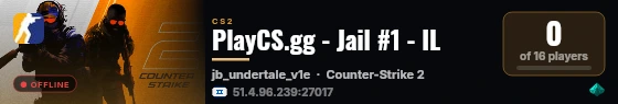 PlayCS.gg - Jail #1 - IL live status badge