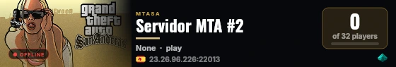 Servidor MTA #2 live status badge