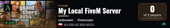 NG Local - Mod Test live status badge