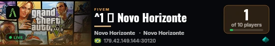^1 🌈 Novo Horizonte live status badge