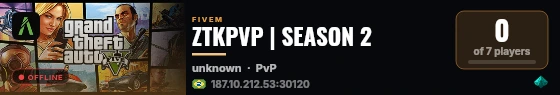 ZTKPVP | SEASON 2 live status badge