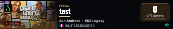 test live status badge