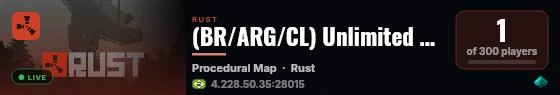 (BR/ARG/CL) Unlimited Sudamericano live status badge