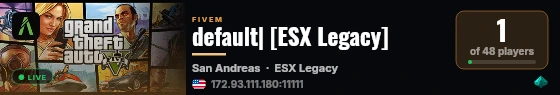 default| [ESX Legacy] live status badge