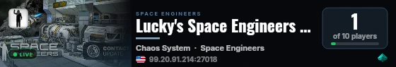 Lucky's Space Engineers Server live status badge