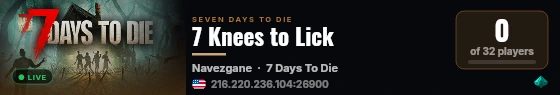 7 Knees to Lick live status badge
