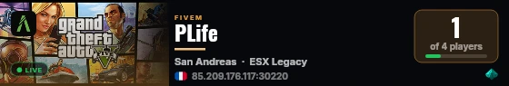 PLife live status badge