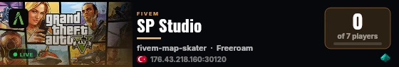 SP Studio live status badge