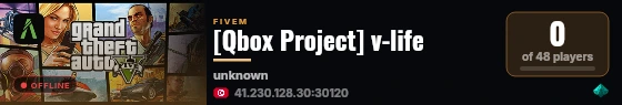 [Qbox Project] v-life live status badge