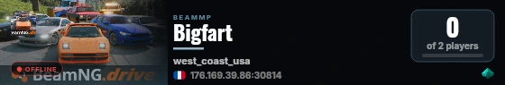 Bigfart live status badge