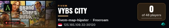 VYBS CITY live status badge