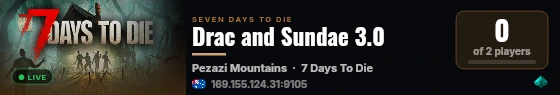 Drac and Sundae 3.0 live status badge