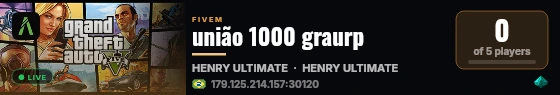 união 1000 graurp live status badge