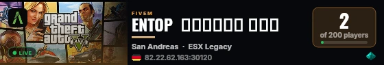 ENTOP  مود الشرطة live status badge