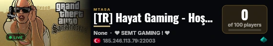 [TR] Hayat Gaming - Hoşgeldiniz /Araba/Eğlence/Emek/Klan/Türk/Tag live status badge
