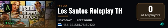 Los Santos Roleplay TH live status badge