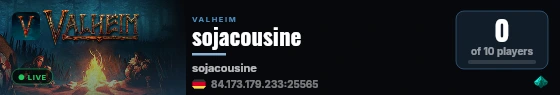 sojacousine live status badge