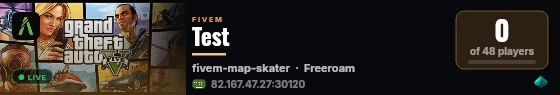 Test live status badge