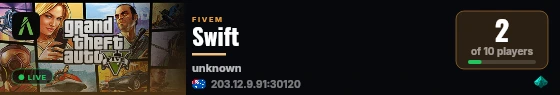 Swift live status badge