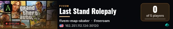 Last Stand Rolepaly live status badge