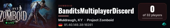 BanditsMultiplayerDiscord live status badge