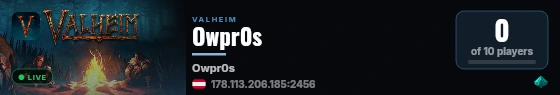 Owpr0s live status badge