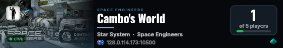 Cambo's World live status badge