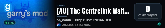 [AU] The Centrelink Waiting Room Prophunt live status badge