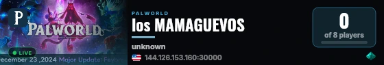 los MAMAGUEVOS live status badge
