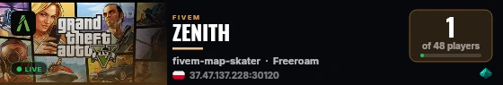 ZENITH live status badge
