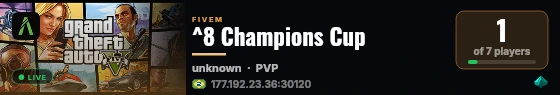 ^8 Prime Cup #Sonhador live status badge